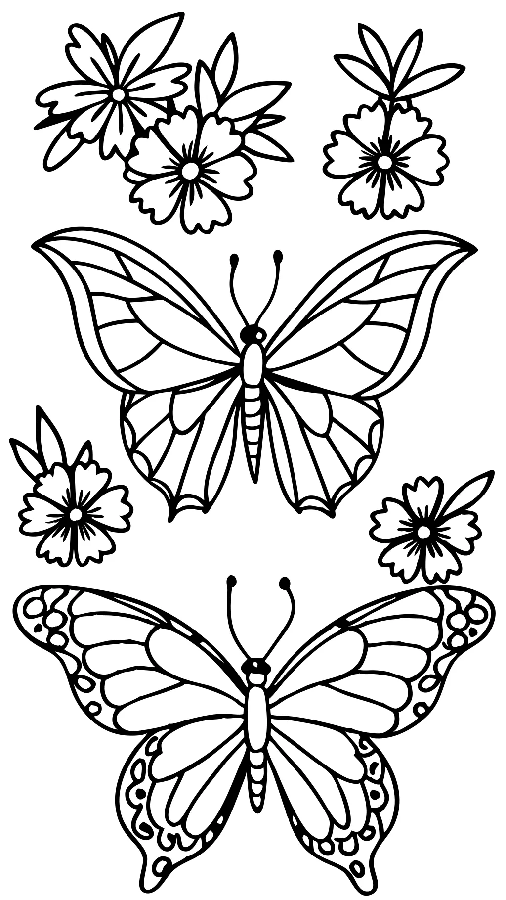 butterfly color pages to print